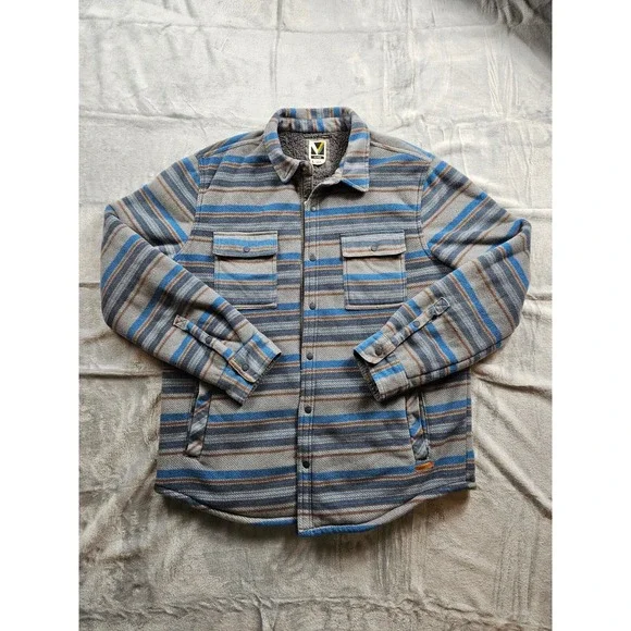 Voyager Shacket Men's Women's Size L Heavy Fleece Outerwear Inside Media Pockets - Picture 1 of 10